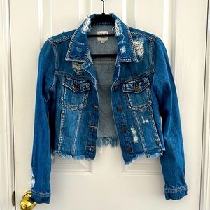 Cello distressed denim jacket
